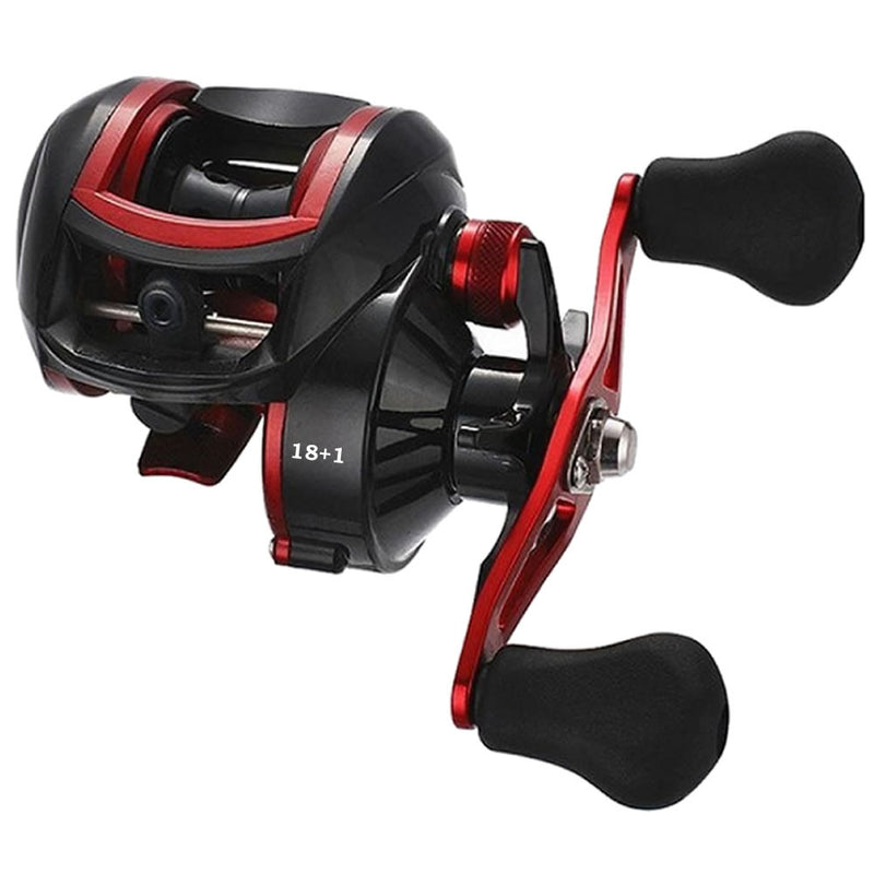 Kit Pesca Carretilha 19 Rolamentos Com Vara 1,80mts E Linha Multifilamento