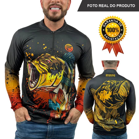 Camisa de Pesca Proteção Solar Uv50