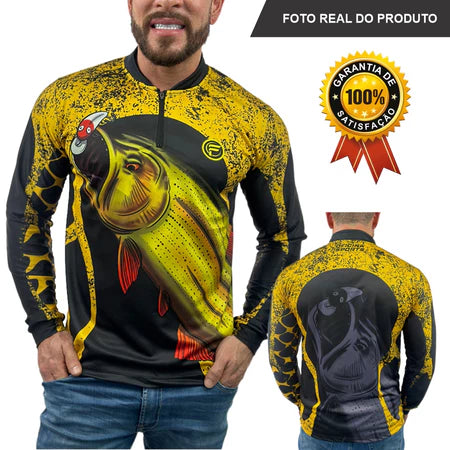 Camisa de Pesca Proteção Solar Uv50