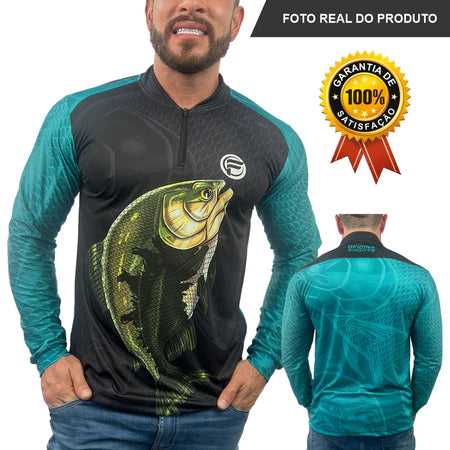 Camisa de Pesca Proteção Solar Uv50