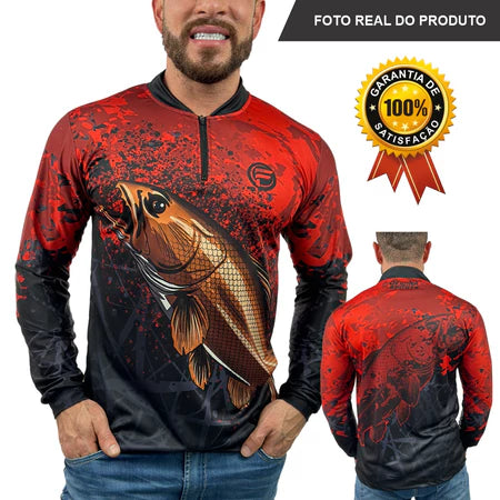 Camisa de Pesca Proteção Solar Uv50